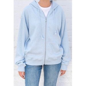 Light Sky Blue Christy Zip Up Hoodie